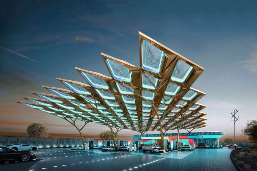 ENOC unveils 'Ghaf tree' inspired service station for Expo 2020 Dubai